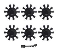 Heykewi Spazzole Laterali Accessori compatibili con ROWENTA X-Clean 2 / X-Clean 4 Lavapavimenti Senza Fili, 6 Spazzole Laterali + 1 Spazzola di Pulizia, Ricambi per Bordi e Angoli