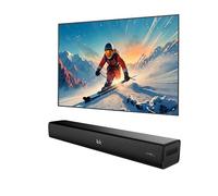 Heymell 60 cm, 2,1 ch, 120 W, piccola soundbar Bluetooth per dispositivi TV con subwoofer, amplificazione del dialogo PC, altoparlante soundbar HDMI ARC Optical Aux, cavo HDMI incluso.