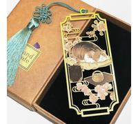 HeyMila Segnalibri in Metallo per Gatti, Segnalibro Regalo Carino per Donne Insegnanti Studenti e Amanti dei Libri, Segnapagina Elegante per il Club di Lettura -Rosa