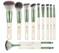 HEYMKGO Set Pennelli Make Up 12 Pezzi Diversity Pennelli Trucco Premium Setole Sintetiche Fondotinta In Polvere Correttori Fard Blending Rossetto Ombretto Sopracciglia Illuminante Pennello Trucco