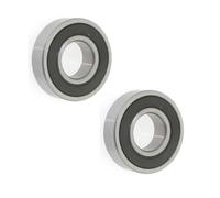 HeyNana, Cuscinetti 627-2RS, 7 x 22 x 7 mm, sigillati in gomma doppia, acciaio cromato, confezione da 2 pezzi