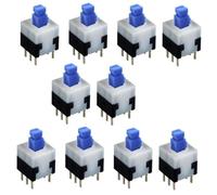 HeyNana - Microinterruttore Push Button 7x7mm, 10 pezzi, per protoboard e saldatura, 6 pin