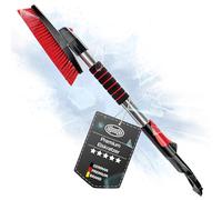 HEYNER® Raschietto per Ghiaccio per Auto con Frusta, grattacieli per Auto, telescopico, Girevole