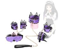 Heyokoy Bracciale bohémien chic con bordi in pizzo viola, pensato per essere indossato insieme ad altri bracciali