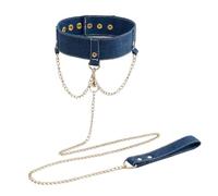 Heyokoy Collare alla moda da donna in denim, progettato per essere indossato intorno al collo