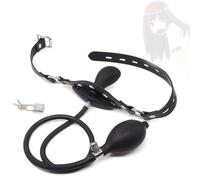 Heyokoy Copricapo gonfiabile in pelle nera, ideale per le feste