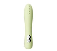 Heyokoy parti private vibratore femminile clitorideo sesso giocattoli ricaricabile multi-frequenza massaggiatore vibrante con modello pellet (Verde)