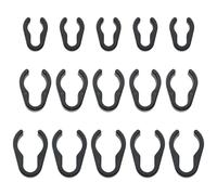 Heyous 15PCS Studio Accessori Microfono Stand Clip Cavo Boom Cavo Morsetto di Plastica Nero Microfono Cavo Morsetto di Fissaggio per Grande Studio Microfono Stand e Illuminazione e Supporto per