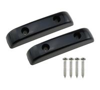 Heyous 2 supporti neri per pollice per basso di precisione, per basso jazz, basso, ponticello per chitarra, poggiapollo, imbottito, per basso di precisione, jazz, basso, ponte, chitarra, con viti