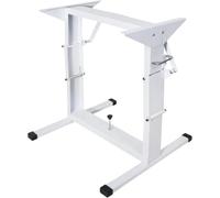 HEYOUTH Gamba del Tavolo Regolabile per Camper - Supporto Tavolo Pieghevole e Regolabile in Altezza (30-70 cm) in Acciaio Robusto, Sostegno Che risparmia Spazio per Barca e Autobus (White)