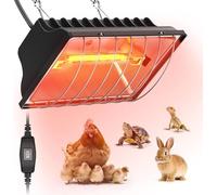 HEYOUTH Lampada Infrarossi Riscaldante Dimmerabile,Lampada Pulcini Riscaldante,Riflettore Lampada in Alluminio per Rettili, per Cani Pulcini Suinoi (250W)