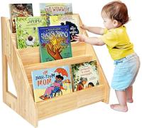 Heyouth Libreria Montessoriana in Legno Naturale, 5 Livelli Scaffale per Bambini, per Camera da Gioco