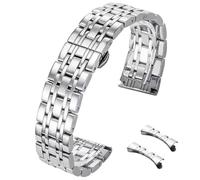 HEYOZURY Cinturini per Orologio Acciaio Inossidabile Cinturino in Metallo con Estremità Dritta e Curva 12mm 14mm 16mm 18mm 19mm 20mm 21mm 22mm Cinturino di Ricambio in Metallo per Uomini/Donne