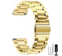 HEYOZURY Cinturini per Orologio in Metallo in Acciaio Inossidabile Chiusura a Sgancio Rapido 16mm 18mm 20mm 22mm 24mm Cinturino di Ricambio Spazzolato per Orologi e Smartwatch da Donna
