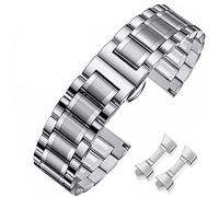 HEYOZURY Cinturini per Orologio in Metallo in Acciaio Inossidabile per Orologi con Estremità Dritta e Curva 16mm 18mm 19mm 20mm 22mm 24mm Cinturini di Ricambio in Braccialetti per Uomini Donne