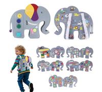 Heypappy Busy Board,12 in 1 Montessori Busy Board Feltro,Montessori Didattici Libro Sensoriale Educativo, Giocattolo per Abilità Motorie con Cintura Zaino Regalo Bambino Compleanno Natale