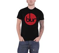 HeyRusty Blur T Shirt Circle Band Logo Britpop Park Life Nuovo Ufficiale Uomo Nero Size M