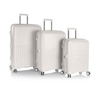 Heys AirLite 4 ruote Set di valigie 3 pezzi con piega di espansione bianco