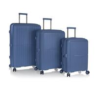 Heys AirLite 4 ruote Set di valigie 3 pezzi con piega di espansione blu