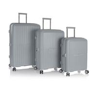 Heys AirLite 4 ruote Set di valigie 3 pezzi con piega di espansione grigio