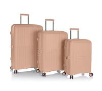 Heys AirLite 4 ruote Set di valigie 3 pezzi con piega di espansione marrone