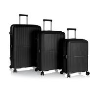Heys AirLite 4 ruote Set di valigie 3 pezzi con piega di espansione nero