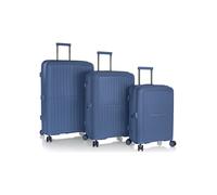 Heys AirLite 4 ruote Set di valigie 3 pezzi espandibile blu