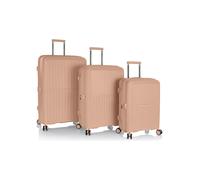Heys AirLite 4 ruote Set di valigie 3 pezzi con piega di espansione marrone