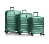 Heys Alumix 4 ruote Set di valigie 3 pezzi con piega di espansione verde