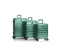 Heys Alumix 4 ruote Set di valigie 3 pezzi con piega di espansione verde