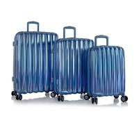 Heys Astro 4 ruote Set di valigie 3 pezzi con piega di espansione blu