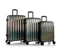 Heys Astro 4 ruote Set di valigie 3 pezzi con piega di espansione grigio