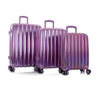 Heys Astro 4 ruote Set di valigie 3 pezzi con piega di espansione viola