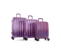 Heys Astro 4 ruote Set di valigie 3 pezzi con piega di espansione viola