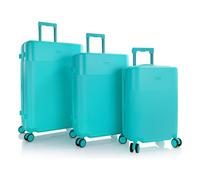 Heys HiLite 4 ruote Set di valigie 3 pezzi con piega di espansione blu