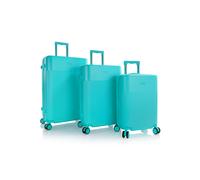 Heys HiLite 4 ruote Set di valigie 3 pezzi con piega di espansione blu