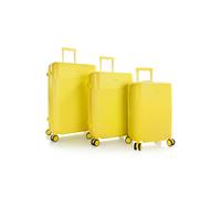 Heys HiLite 4 ruote Set di valigie 3 pezzi con piega di espansione giallo
