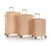 Heys Pastel 4 ruote Set di valigie 3 pezzi con piega di espansione giallo