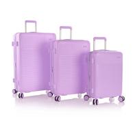 Heys Pastel 4 ruote Set di valigie 3 pezzi con piega di espansione viola
