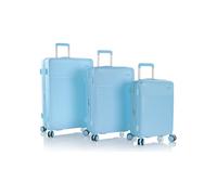 Heys Pastel 4 ruote Set di valigie 3 pezzi espandibile blu