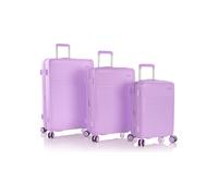 Heys Pastel 4 ruote Set di valigie 3 pezzi espandibile viola