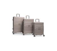Heys ReNew 4 ruote Set di valigie 3 pezzi espandibile marrone