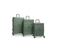 Heys ReNew 4 ruote Set di valigie 3 pezzi espandibile oliva