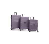 Heys ReNew 4 ruote Set di valigie 3 pezzi espandibile viola