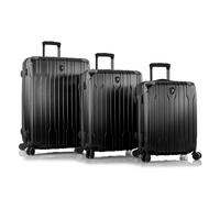 Heys Xtrak 4 ruote Set di valigie 3 pezzi con piega di espansione nero