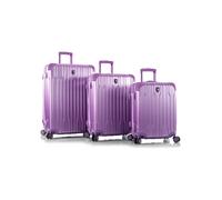 Heys Xtrak 4 ruote Set di valigie 3 pezzi con piega di espansione viola