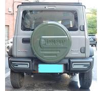 HEYSOF ABS, Copriruota Scorta per Auto, Custodia Morbida Custodia Protettiva, Styling a Guscio Tartaruga, Accessori Decorazione Retrofit Esterni, per Suzuki Jimny JB64 Sierra JB74W 2019 2020,Green
