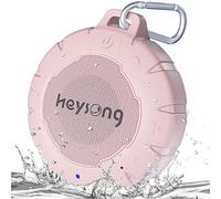 HEYSONG Altoparlante per Doccia Bluetooth, Altoparlante Portatile Impermeabile IP67, Microfono Incorporato, Mini Altoparlante Stereo Wireless per Viaggi, Kayak, Spiaggia, Piscina per Bambini - Rosa