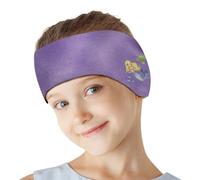 HeySplash Fascia Elastica da Nuoto per Bambini, Fascia Regolabile Paraorecchie per Orecchi, Tappi per Orecchie, Fascia Sportiva in Neoprene per Surf Sci Nautico, M - Viola