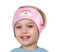 HeySplash Fascia Elastica da Nuoto per Orecchi, Fascia Regolabile Paraorecchie Impermeabile, Tappi per Orecchie per Nuoto, Fascia Sportiva in Neoprene per Bambini per Surf Sci Nautico, S - Rosa